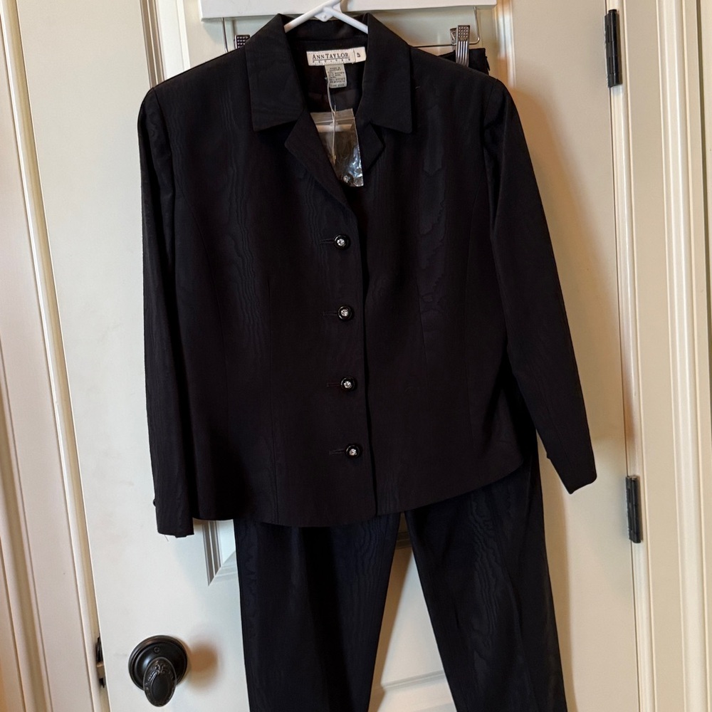 Vintage Ann Taylor Classic Black Suit Set